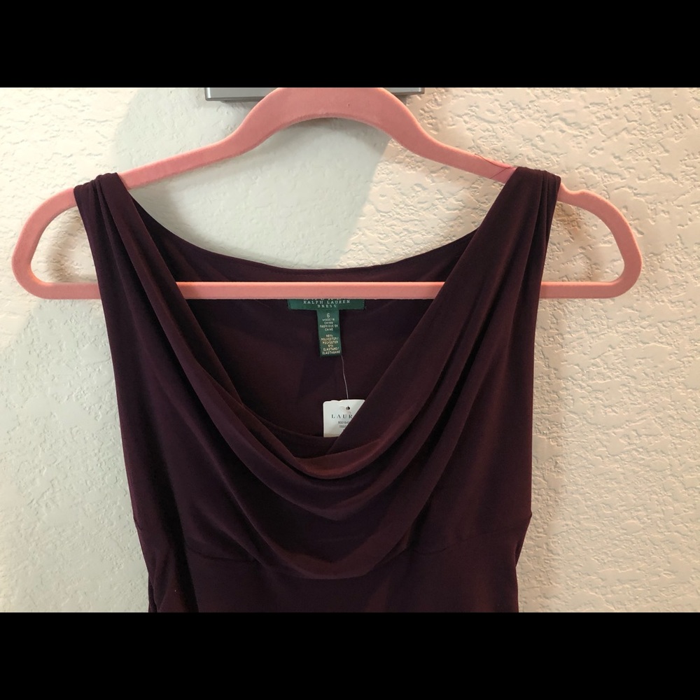 Ralph Lauren dress, burgundy womens - Picture 6 of 6